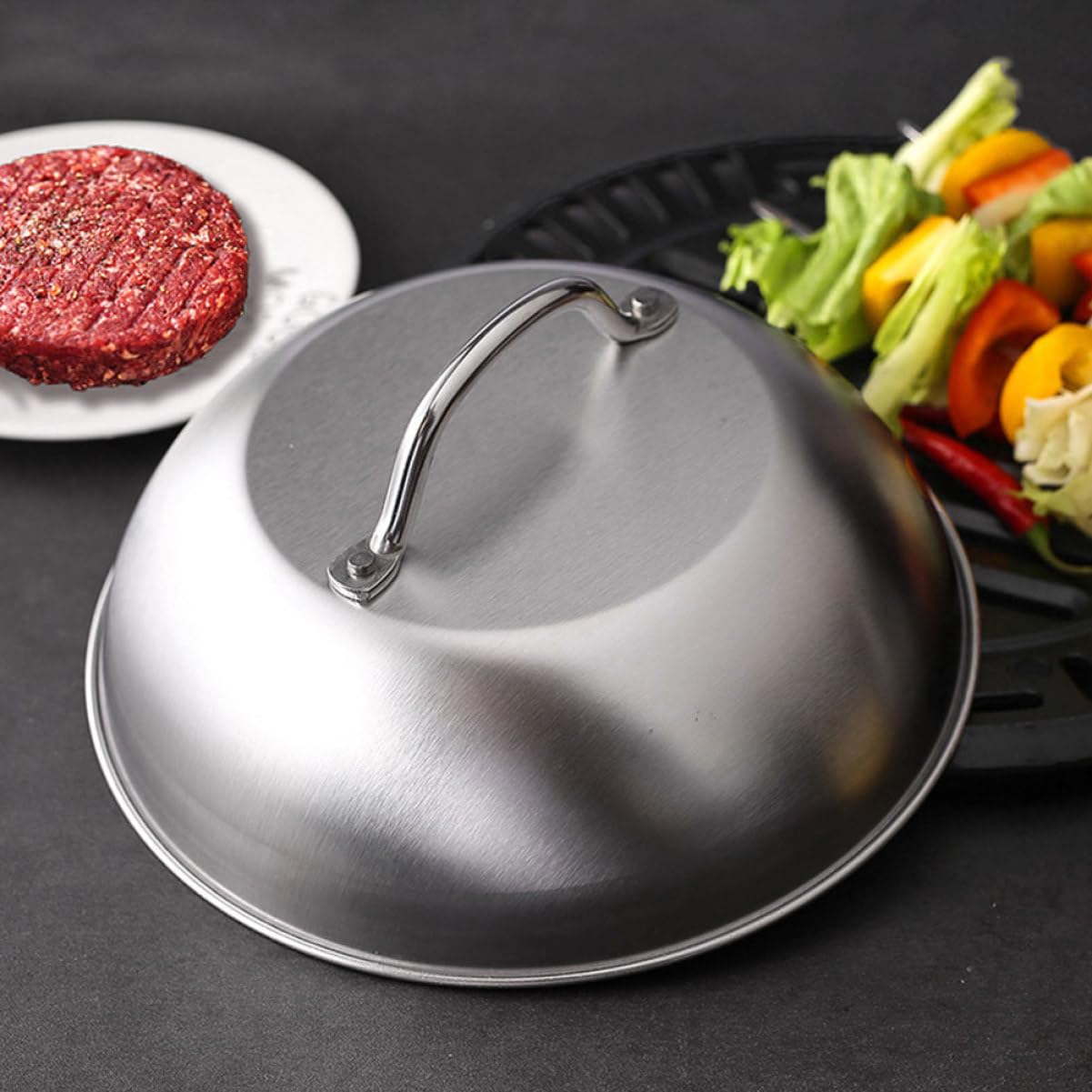 VICASKY 1 set di pressa per hamburger, robusta patty maker per barbecue e barbecue, durevole e sicuro per hamburger e carne, perfetta per gli amanti della cucina