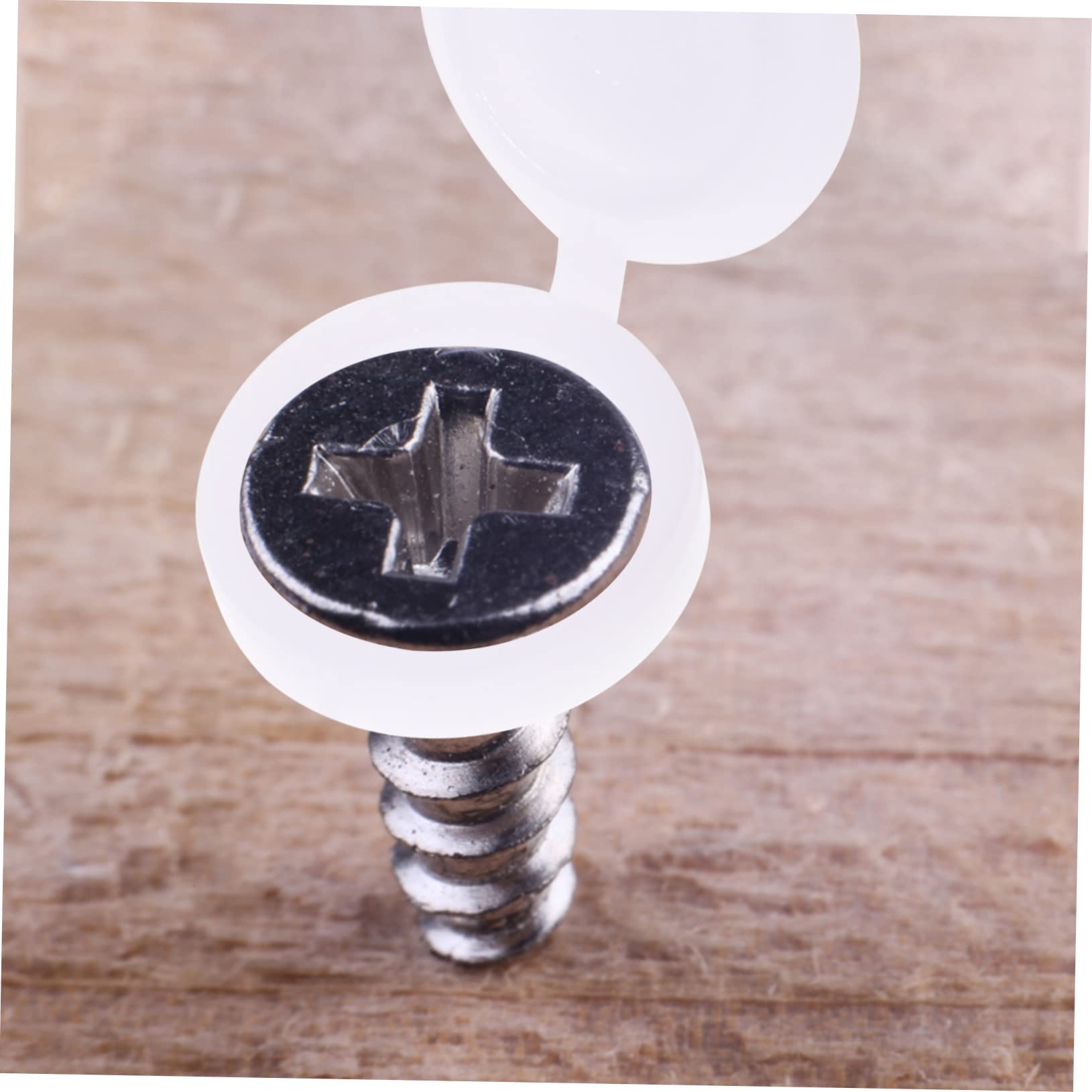VILLCASE 300pcs Screw Caps for Tapping Screws Decorative Hinged for Furniture Kitchens Material Neat Finish Easy Installation Versatile Use