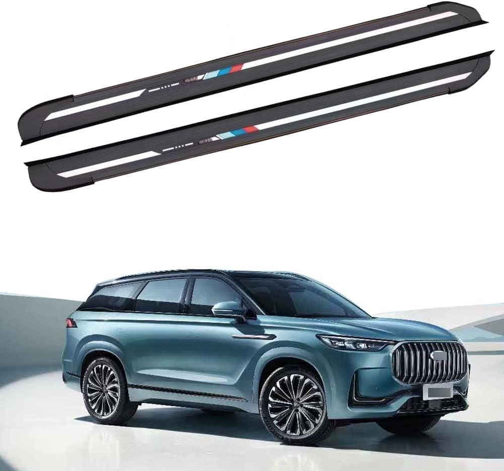 Fixed Running Boards Fits Chery JETOUR X70 X70 Plus 2023-2025 Side Step Nerf Bar Aluminium+Stainless with Mounted Brackets Accessories