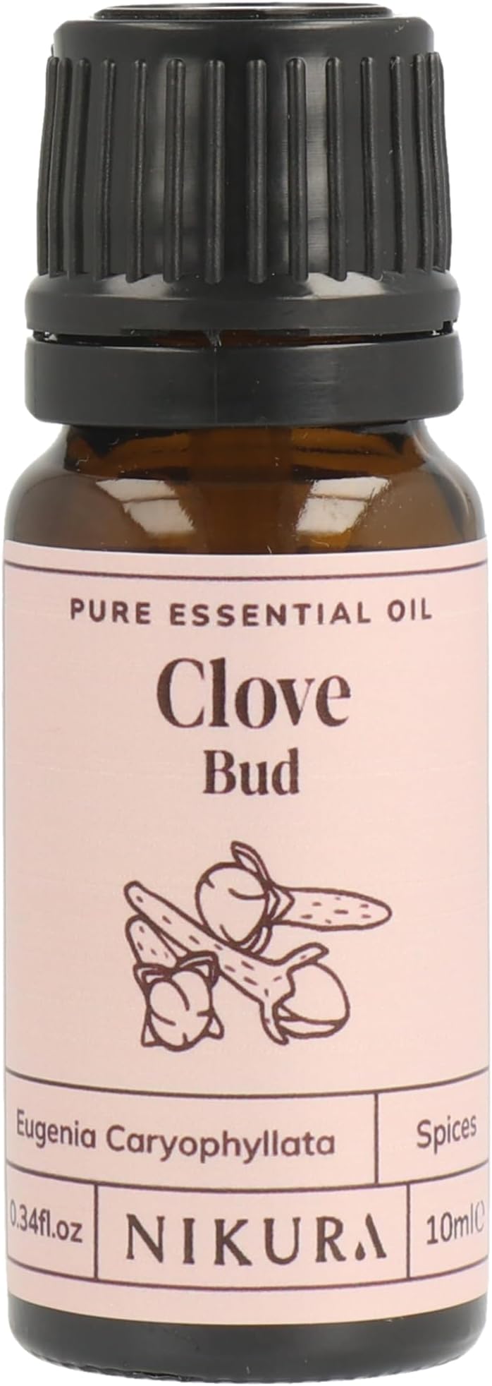 Clove Essential Oil - 10ml | 100% Pure Natural Clove Bud Oil | Perfect for Aromatherapy, Diffuser for Home | Great for Self Care, Cleaning | Vegan & UK Made