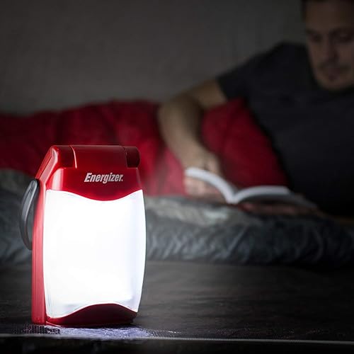 Vista 2 de Energizer Linterna LED plegable para campamento, IPX4, resistente al agua, para campamento, pesca, al aire libre, corte de energía, luces compactas