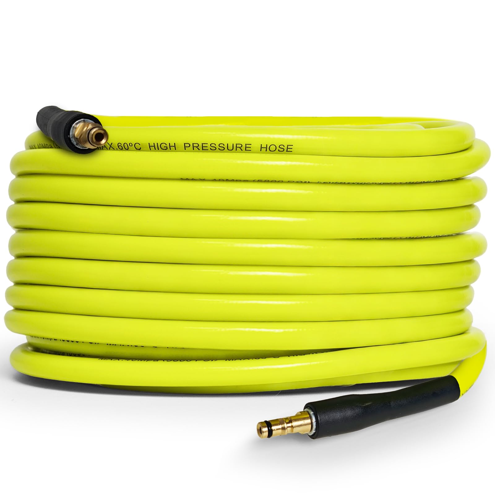 15M Kink Resistant High Pressure Washer Replacement Hose for Karcher K2-K7 Series Extension Hose Drain Cleaning kit Fitting Quick Connector Yellow