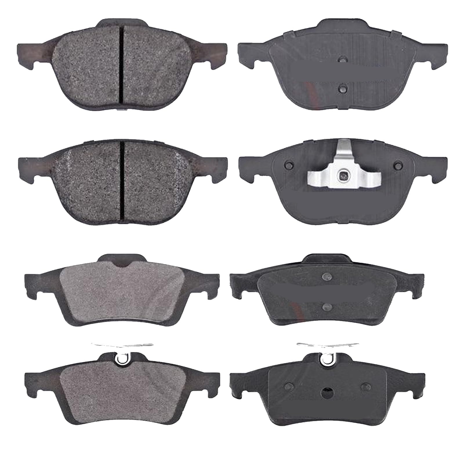 Kit Pastiglie Pattini Pasticche Anteriori e Posteriori compatibile con FORD FOCUS II, CABRIOLET, TRE VOLUMI,TURNIER (DA, DB, DH, DP, DS, FFS, FCH, HCP)