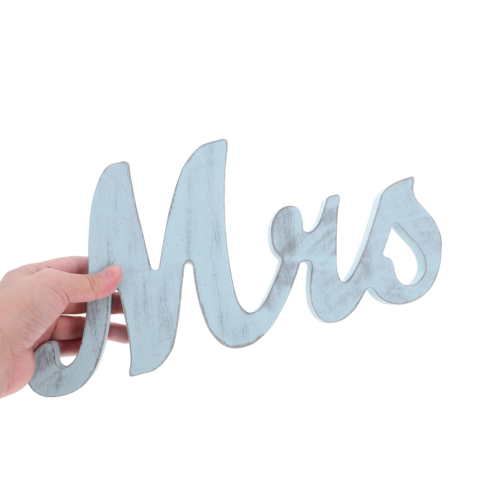 PLAFOPE 1 Juego de letreros de Sr. y Sra.: Letras de Madera para Mesa de Boda, Fiesta de Aniversario, decoración del día de San Valentín.