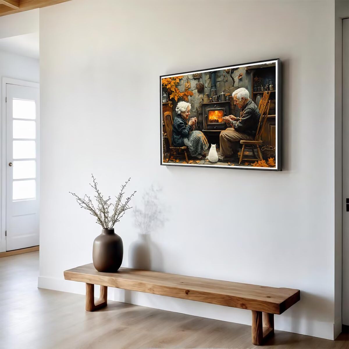 Diamentowy obraz kot zestaw podarunkowy 135 x 100 cm L-2663
