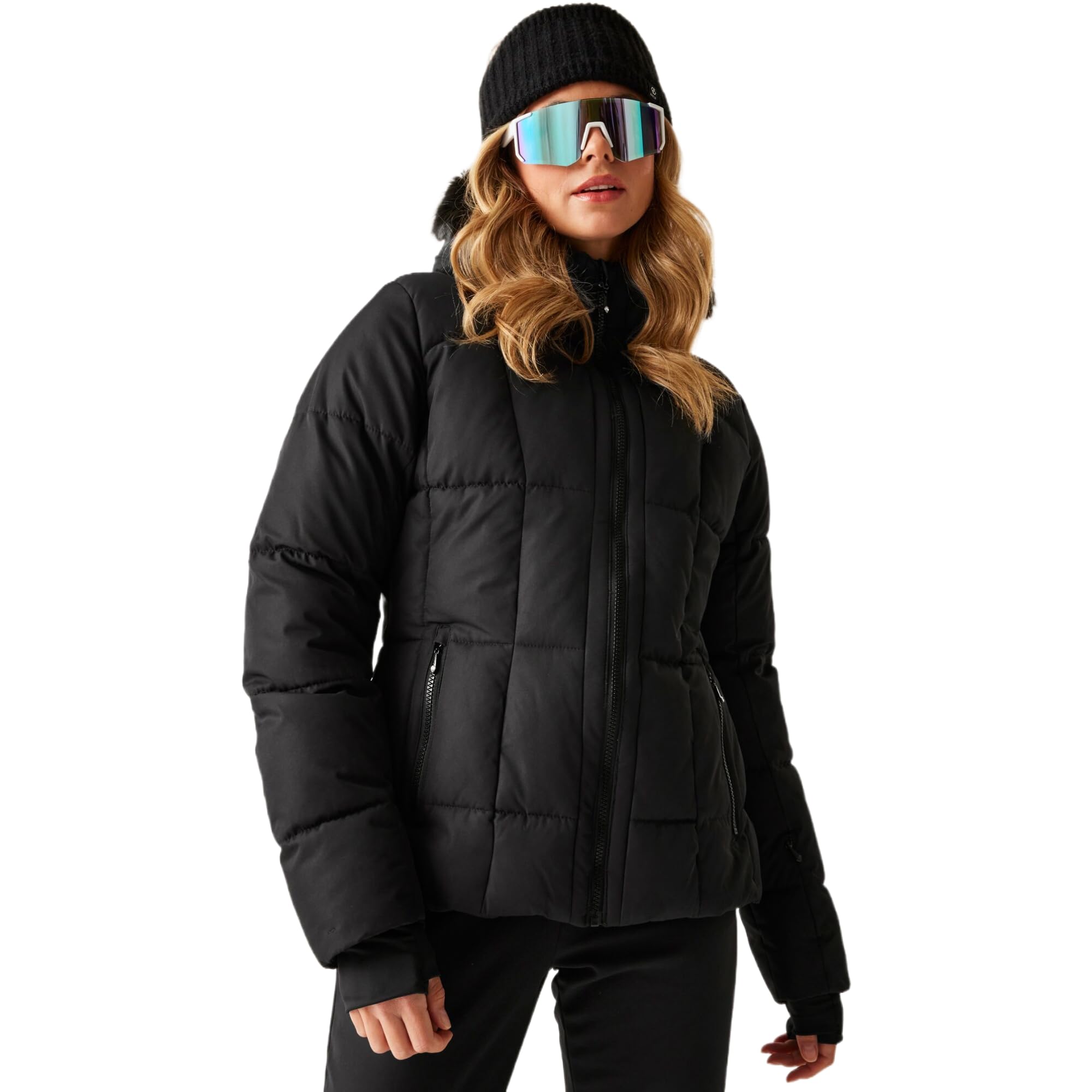 Dare 2B Women's Glamorize Vi Swarovski Crystal Waterproof Insulated Jacket - Black - 6