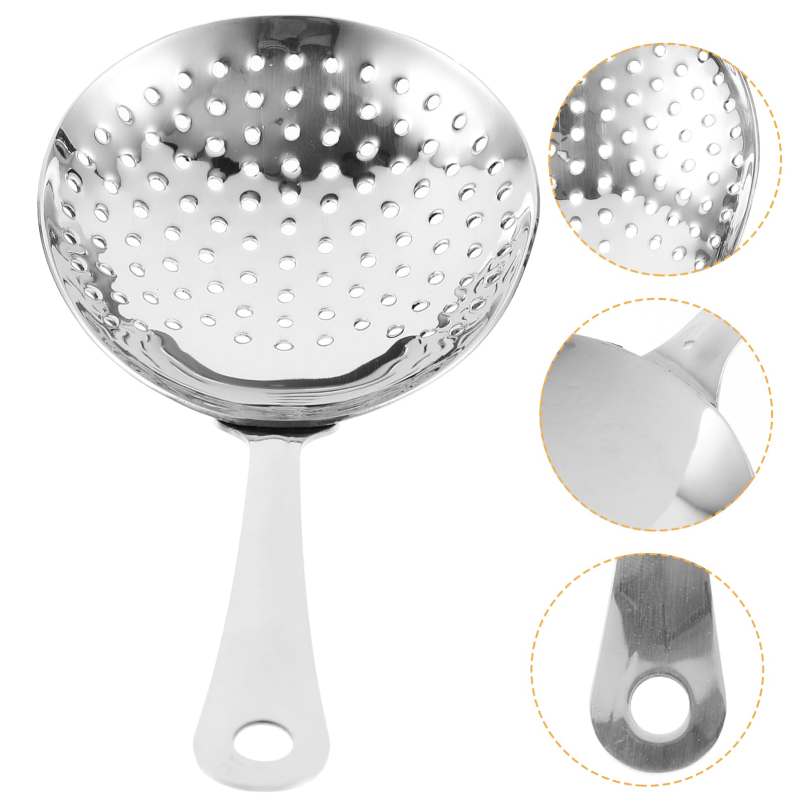 BRIGHTFUFU Bar Supplies for Bartenders and Mixologists Stainless Steel Cocktail Strainer Sifter Strainer Fine Mesh Sieve