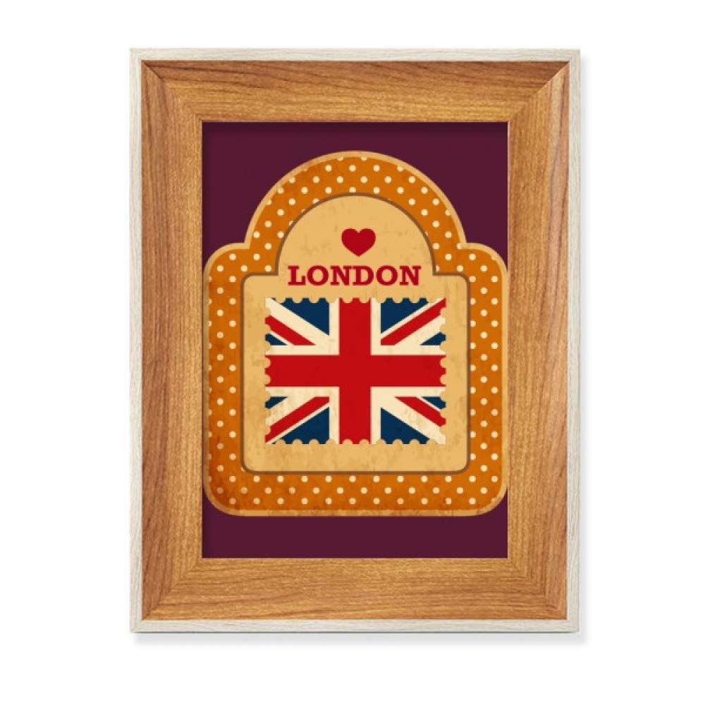 Cadre photo bois Londres Union Jack pour organiser et afficher vos peintures