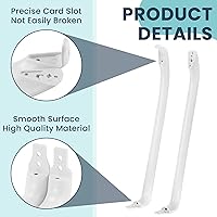 Vista 3 de AMI PARTS WR12X22148 - Juego de manijas para puerta de refrigerador que sustituyen a WR12X11010, WR12X11011, WR12X20141, 3315005, AP5949272