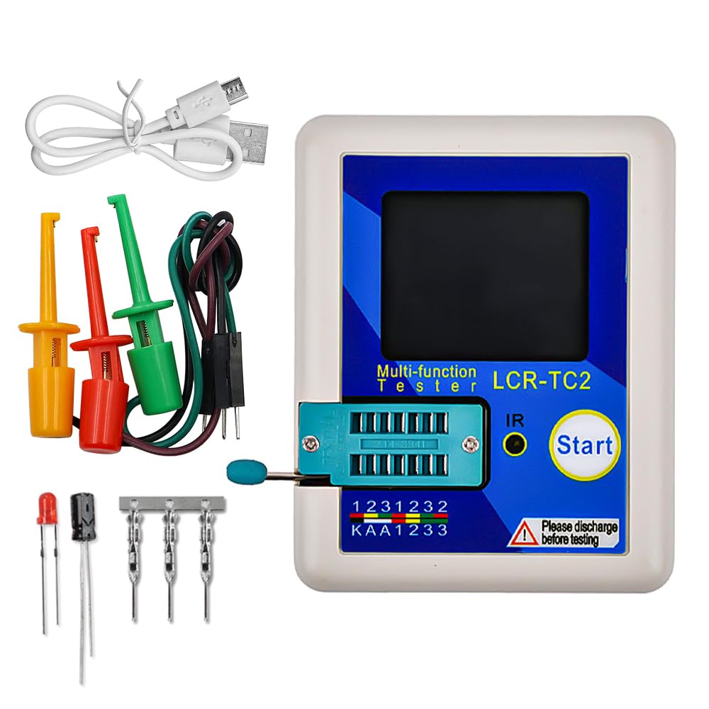 Tiardey Multi-Meter Transistor Tester Diode Triode Capacitor Resistor Test Meter MOSFET NPN PNP Transistor