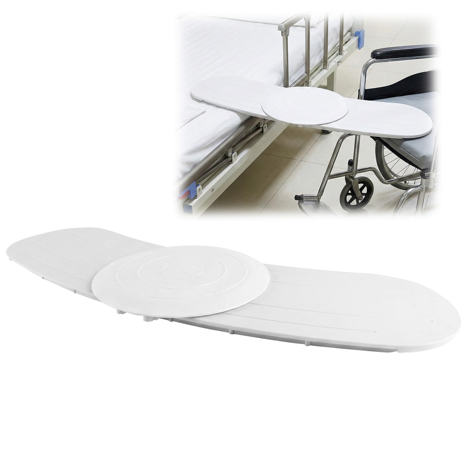 Tabla de transferencia con plato giratorio, tabla deslizante para transferir a la silla de ruedas