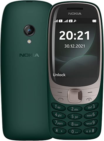 NOKIA 6310 GREEN M VIL SENIOR, DUAL SIM, 2.8' C MARA 0.3 MP, BLUETOOTH, RADIO FM, MICRO SD