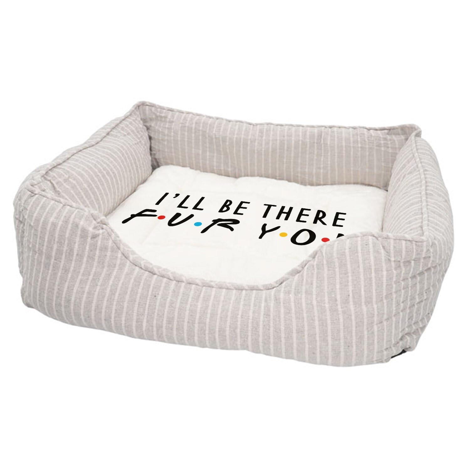 Lit confortable pour chien avec coussin lavable et base antidérapante moelleuse