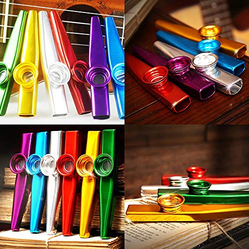 Kazoo, Kazoo Enfant,6 Lot Kazoo Metal et Membranes,Diaphragme Kazoo de Musique Instrument pour guitare, Ukulélé, Violon… - Les Beatles, Paul McCartney, John Lennon, RIngo Starr, George Harrison Kazoo, Kazoo Enfant,6 Lot Kazoo Metal et Membranes,Diaphragme Kazoo de Musique Instrument pour guitare, Ukulélé, Violon… – Image 5