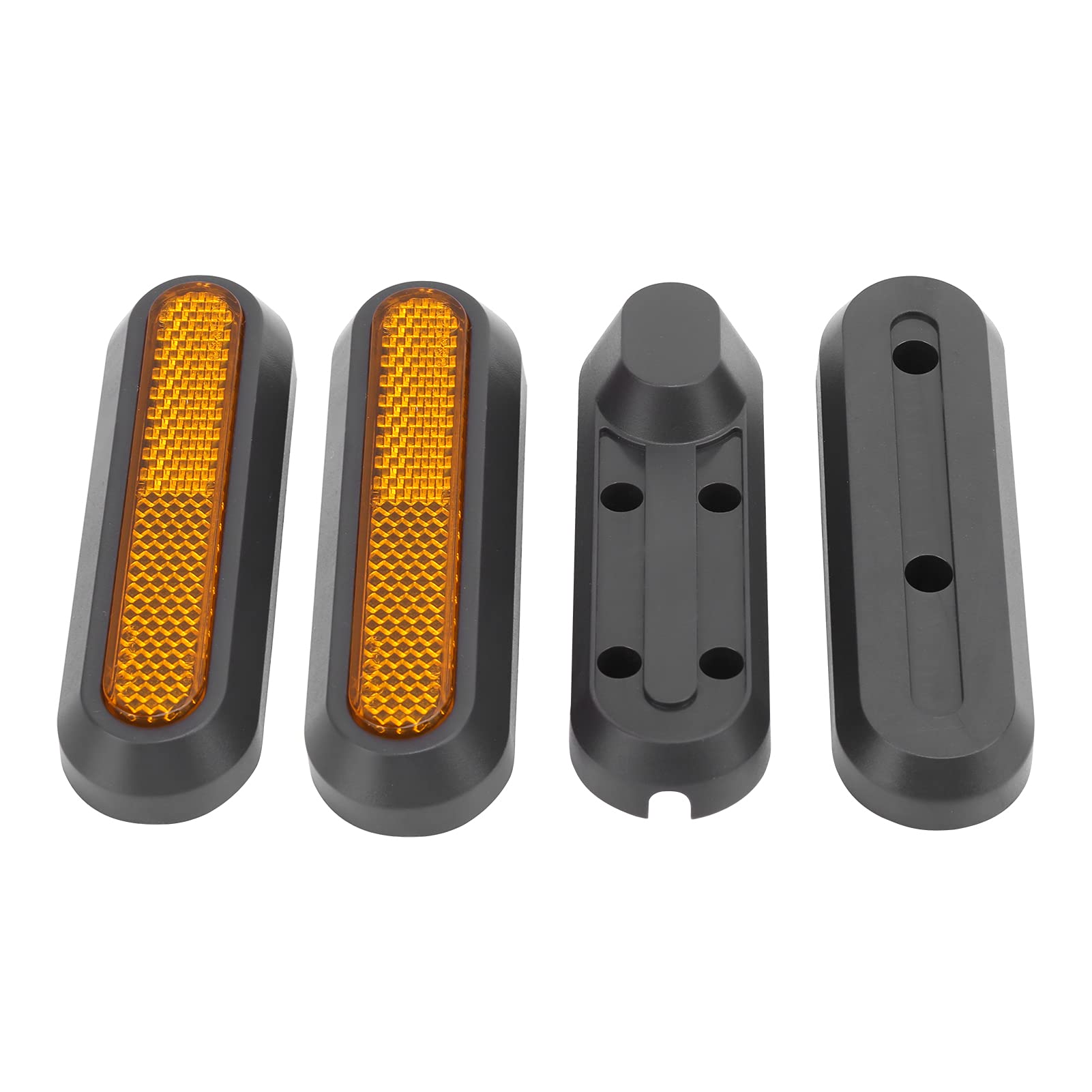 RiToEasysports Scooter Front Wheel Protective Cover Rear Wheel Decorative Cover Kit for M365/PRO/PRO2 Electric Scooter, with Reflective Stickers Electric Bicycle Modification Accessories