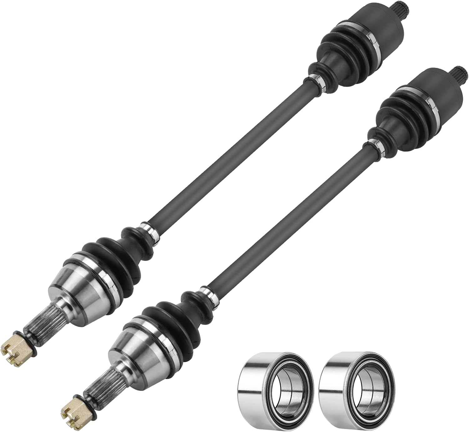 Front CV Axle Shaft with Wheel Bearing for Polaris Ranger 900 XP/Crew 2013-2019, Ranger 1000 /XP 1000 2014-2020 (Non High Lifter), Drive Half Shaft for 1332637-2 Set Left & Right