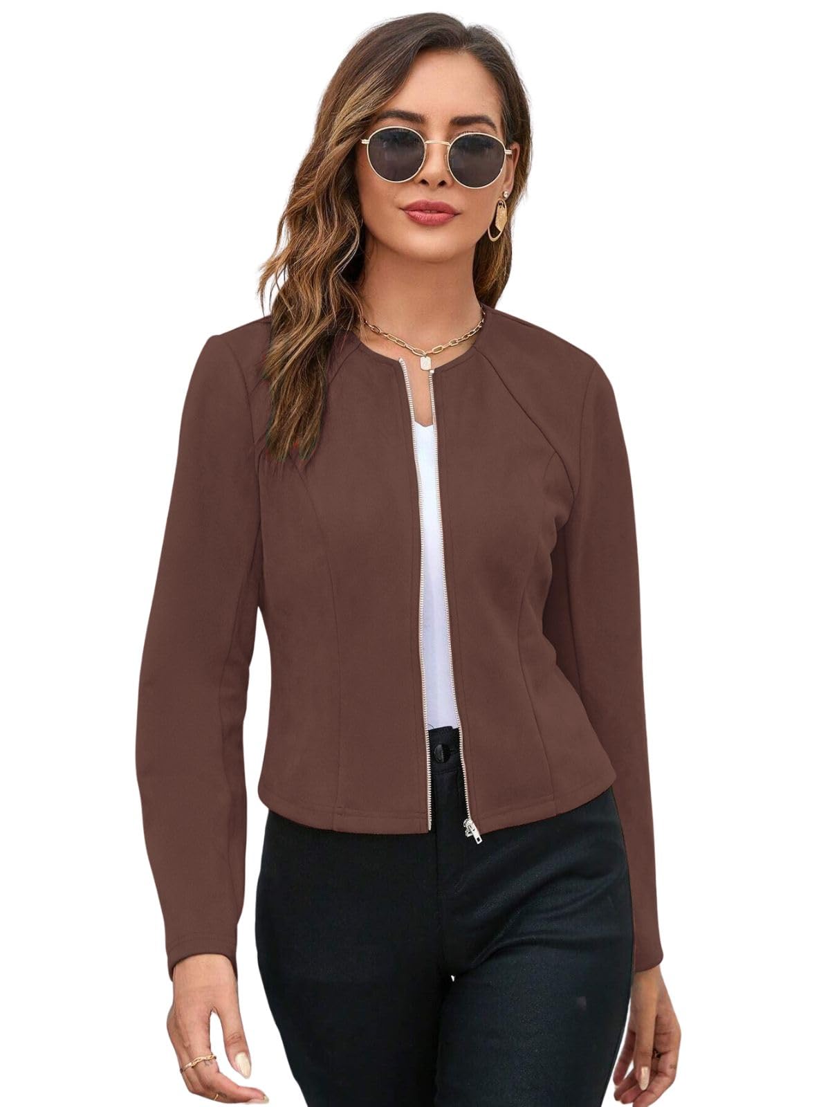 Women Poly Lycra Standard Length Oversized Jacket Korean Style Casual Outerwear | Streetwear Party Jacket with Trendy Loose Fit (Available in Plus Size)