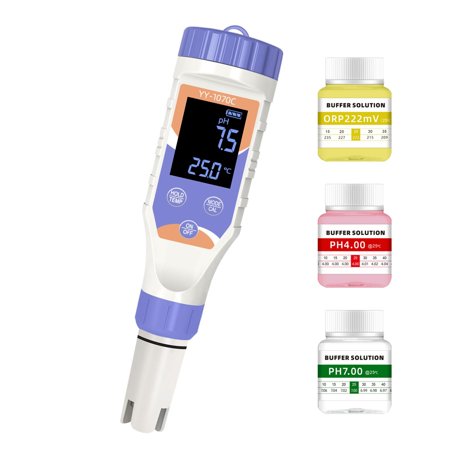 7-in-1 Digitaler Pool-Wassertester – Chlor, pH, Salz, ORP, EC, TDS & Temperatur – für Salzwasserpools, Whirlpools, Spas, Aquarien & Hydroponik – Sicheres & gesundes Schwimmen