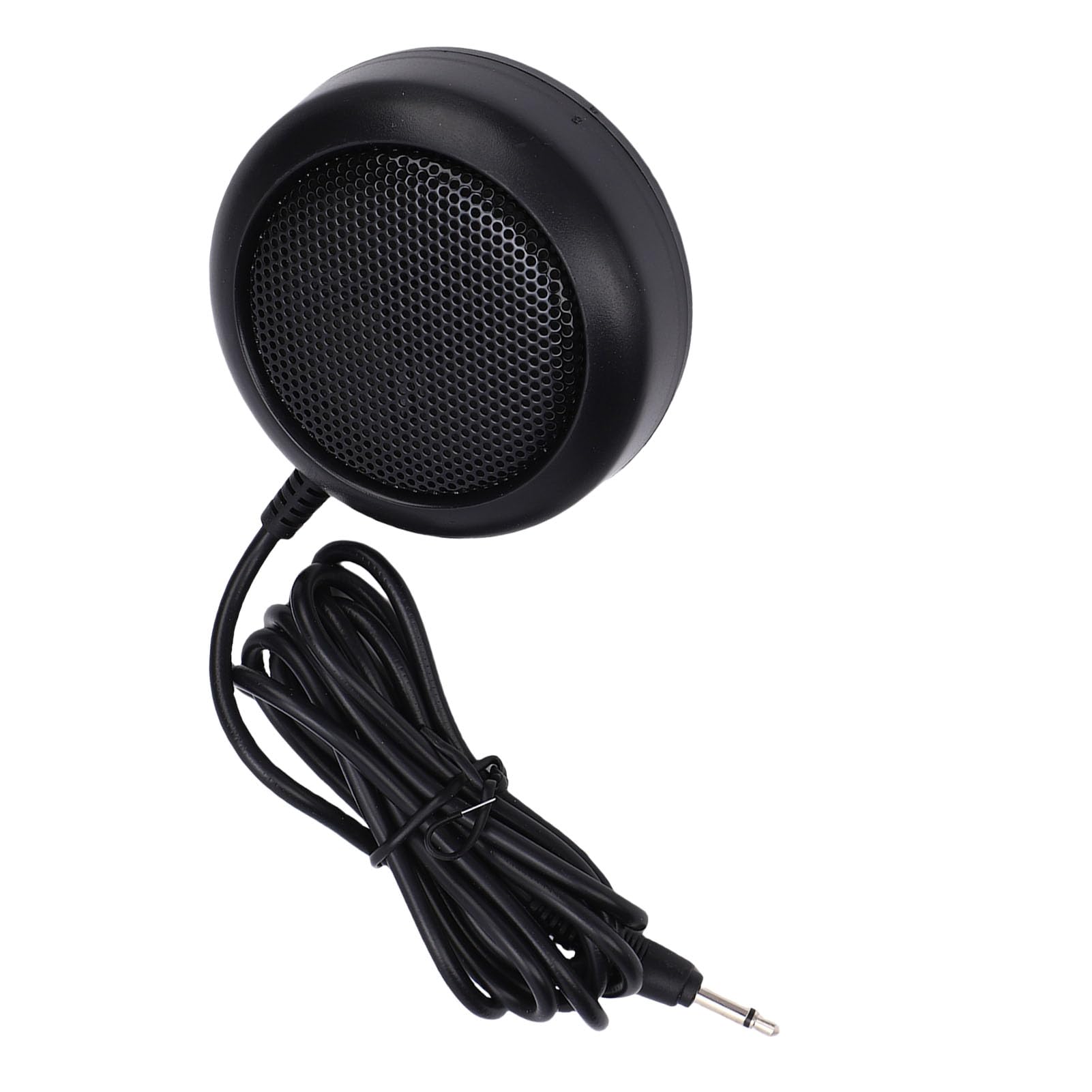 Altoparlante Esterno per Autoradio, Altoparlante Radio CB da 1 W con Spina da 3,5 Mm con Base Adesiva, per Ricetrasmettitore Mobile e Altre Autoradio 7x7x2,2 Cm /