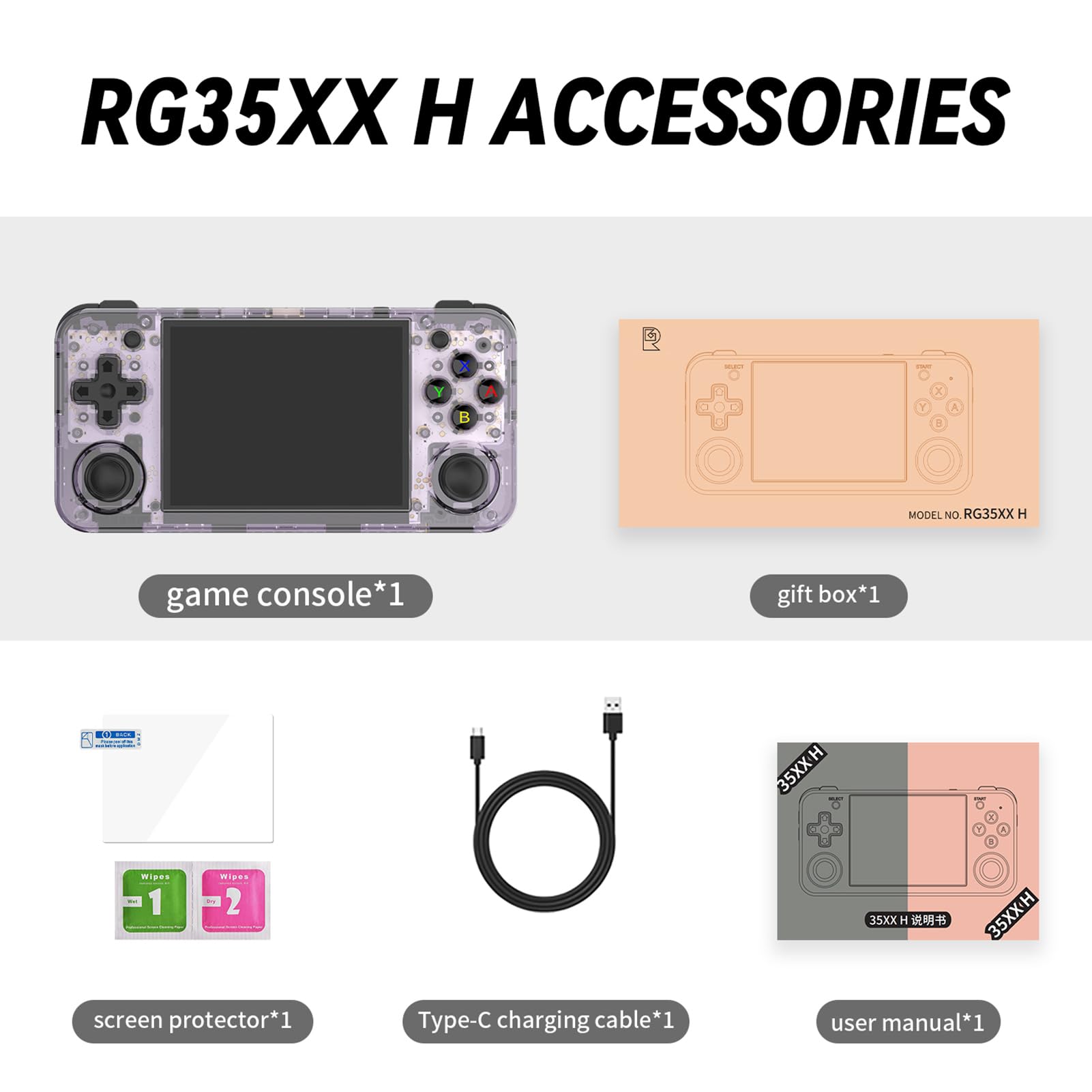 Videogiochi portatili - Piccola console per videogiochi | Console di gioco portatile, lettore di giochi retrò con giochi classici, supporto schermo da 3,5 pollici per collegare la TV, regalo per | portatile, di giochi retrò con giochi classici, supporto s