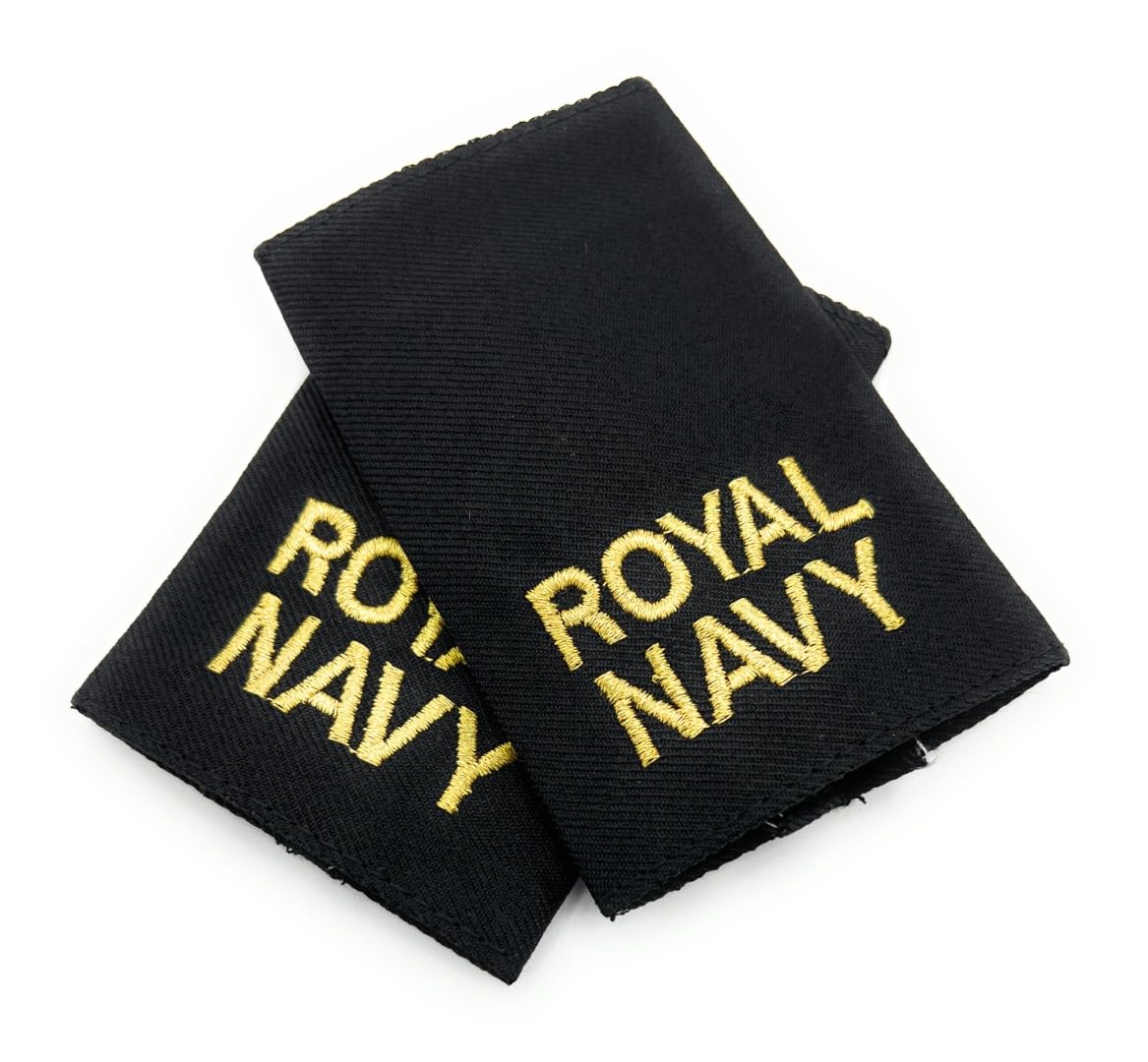 Uniform Store London Royal Navy Able Rate RN black Rank Slide Epaulette