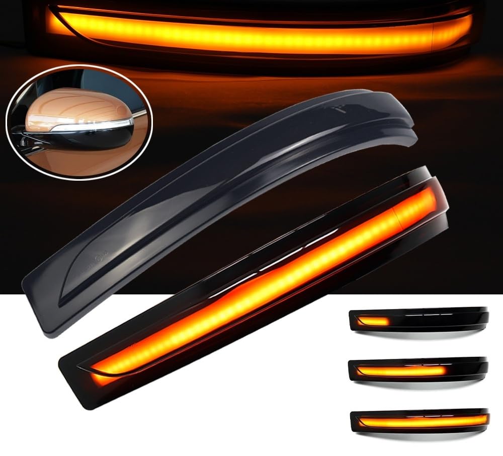 Intermitentes Dinámicos 2 Uds para Kia para Sorento para 2016-2020 Luz LED De Coche Intermitente Dinámico Espejo Luz Indicadora Intermitente Lámpara Señal Giro