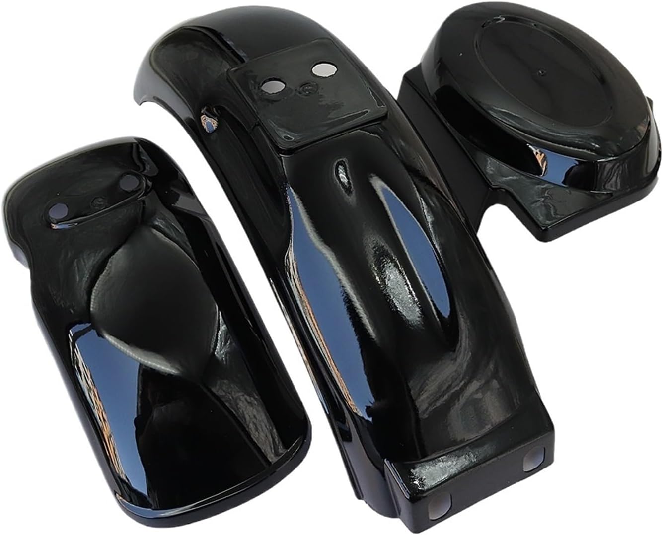 6 Colors Motorcycle Bodywork Frame Body Frame Mudguard Kit Mud Guards Compatible With Z50 Z50A Z50J Z50R(Full Set Black)