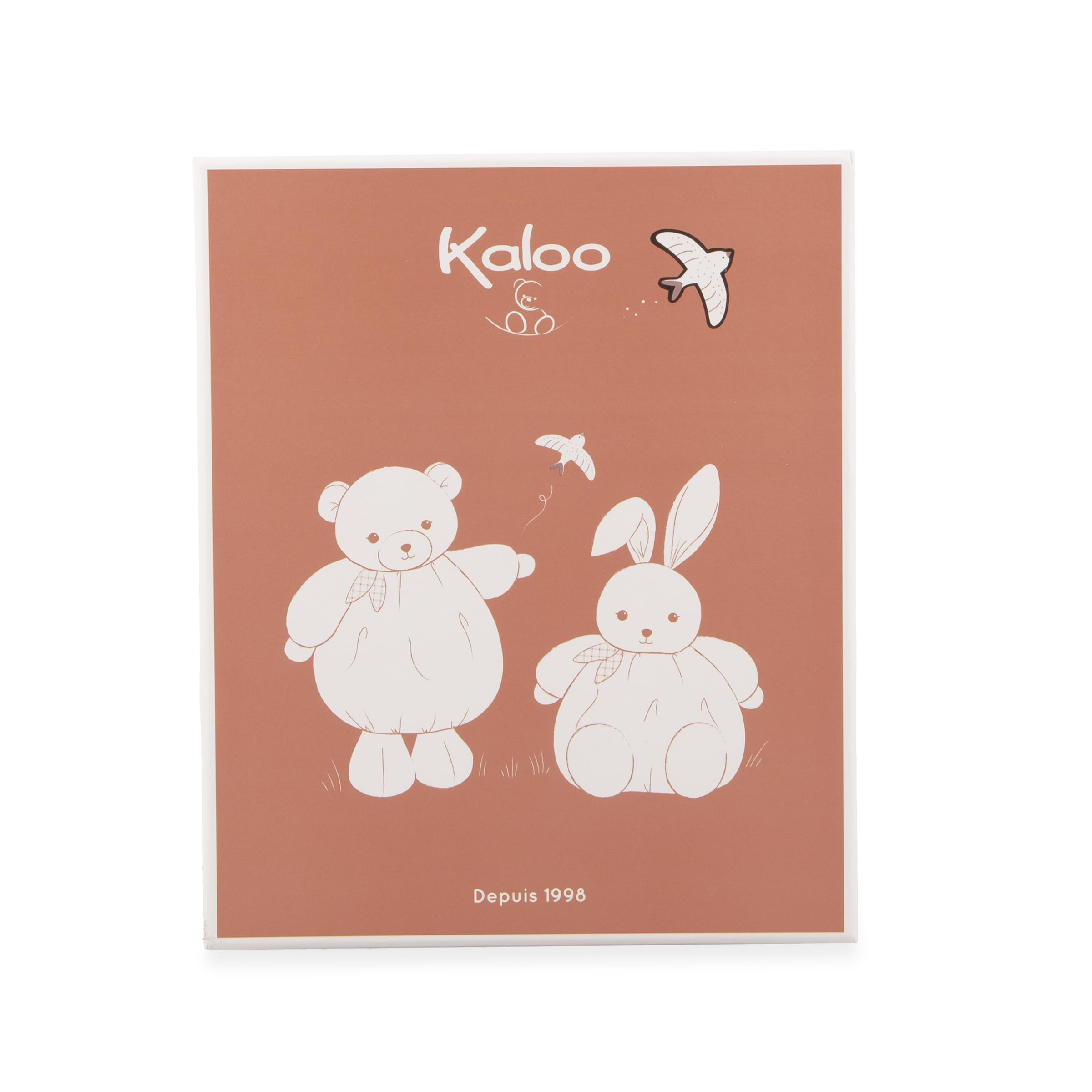 Kaloo, Bordeaux Rabbit Soft Toy 17cm, Ultra-soft plush for baby, Tender companion from birth, Ideal size for little hands - Image 4