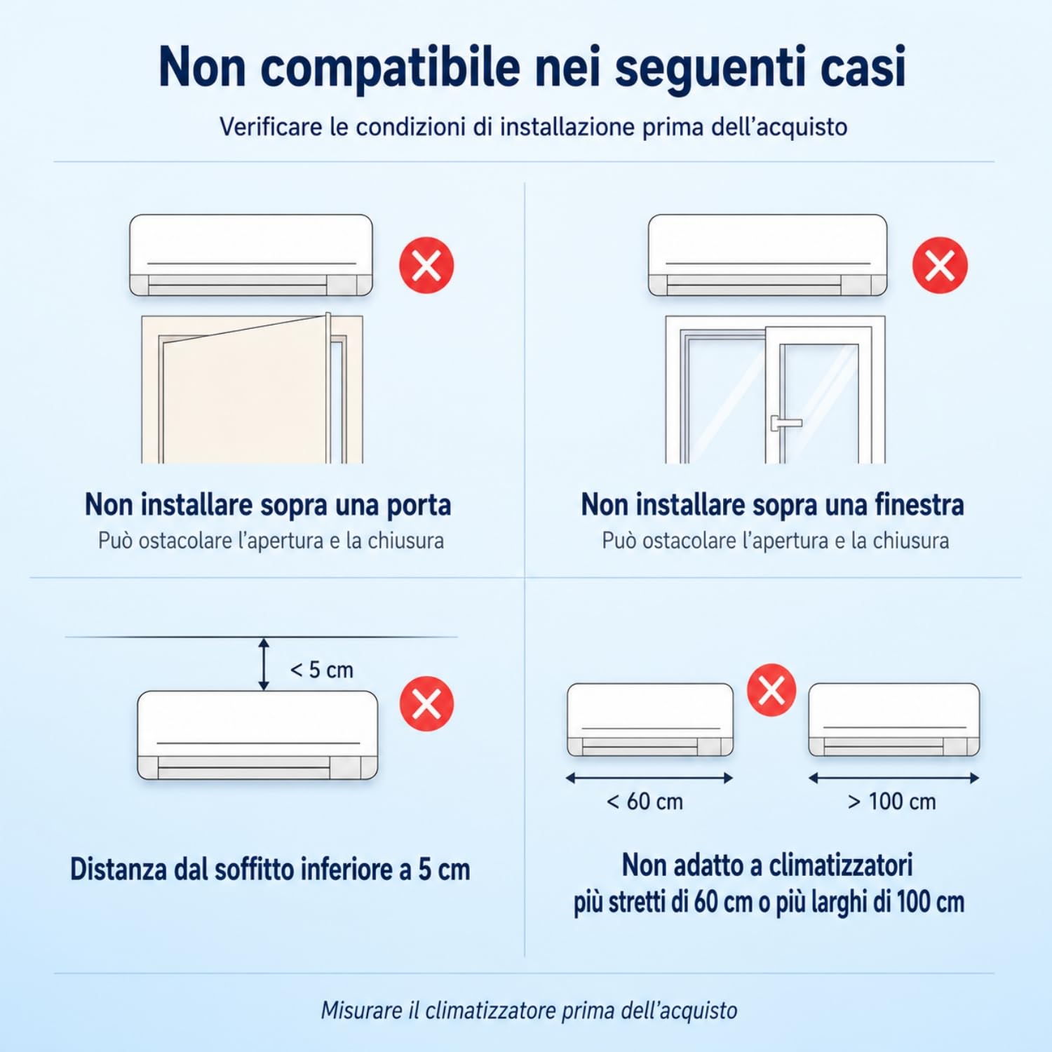 Deflettore Condizionatore, Deviatore Aria Condizionatore Regolabile Retrattile 60-95CM, Deflettore Condizionatore Universale Anti Soffiaggio Diretto ABS Bianco per Casa Ufficio Camera BANJEKT