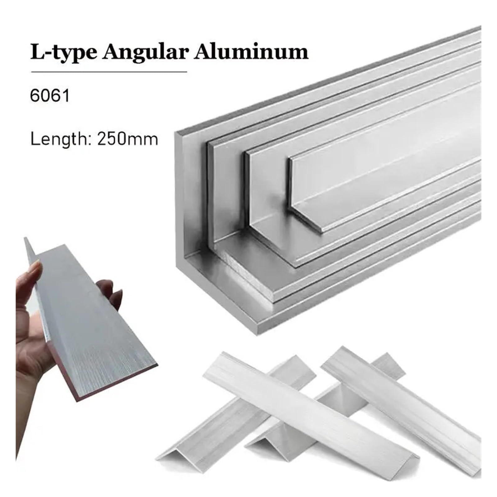 Ángulo de aluminio Perfil triangular de borde de aleación de aluminio en forma de L