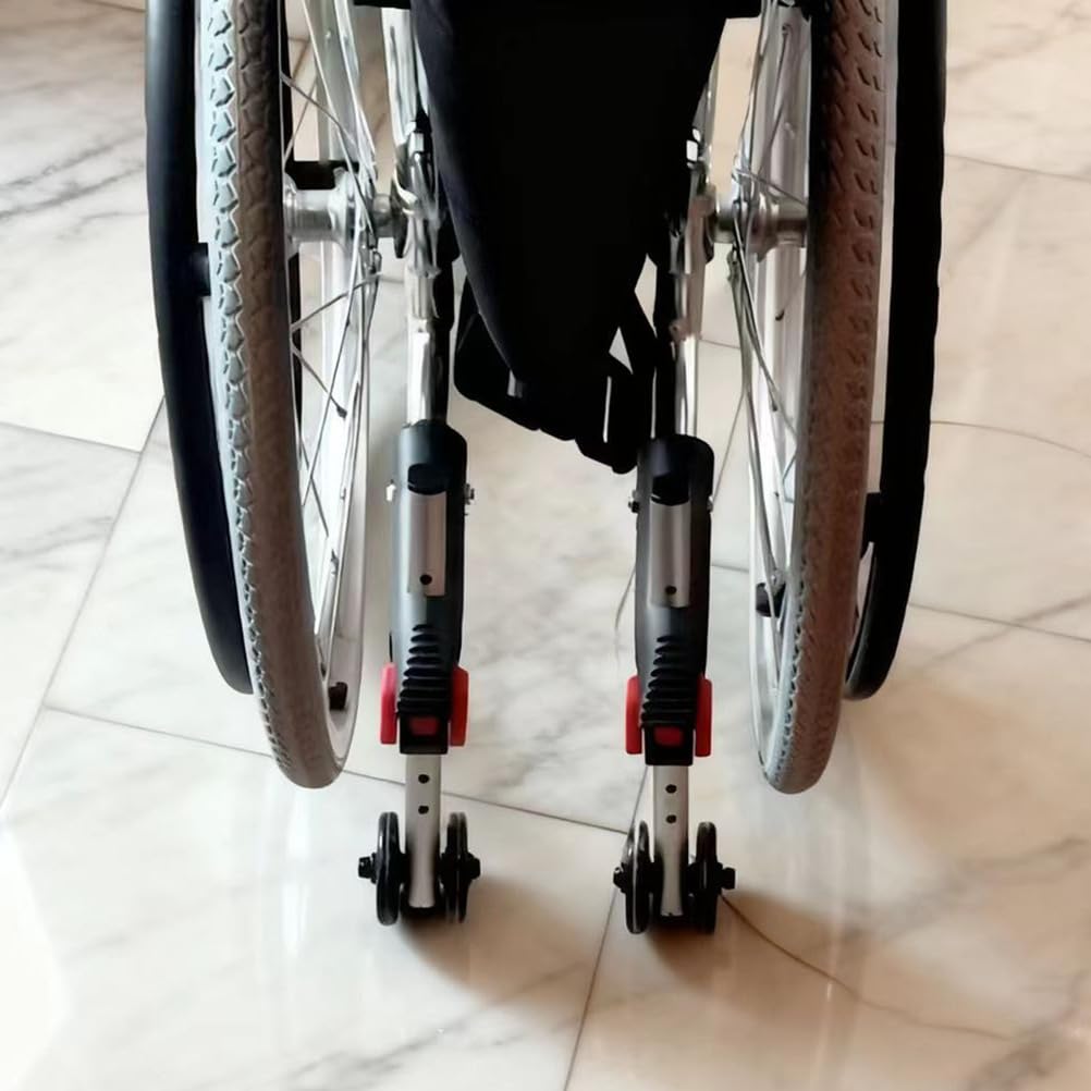 Kippschutz für Rollstuhl - Anti-Kipp-Räder hinten für manuelle und elektrische Rollstühle - Verstellbare Stützräder als Sturzsicherung,22mm