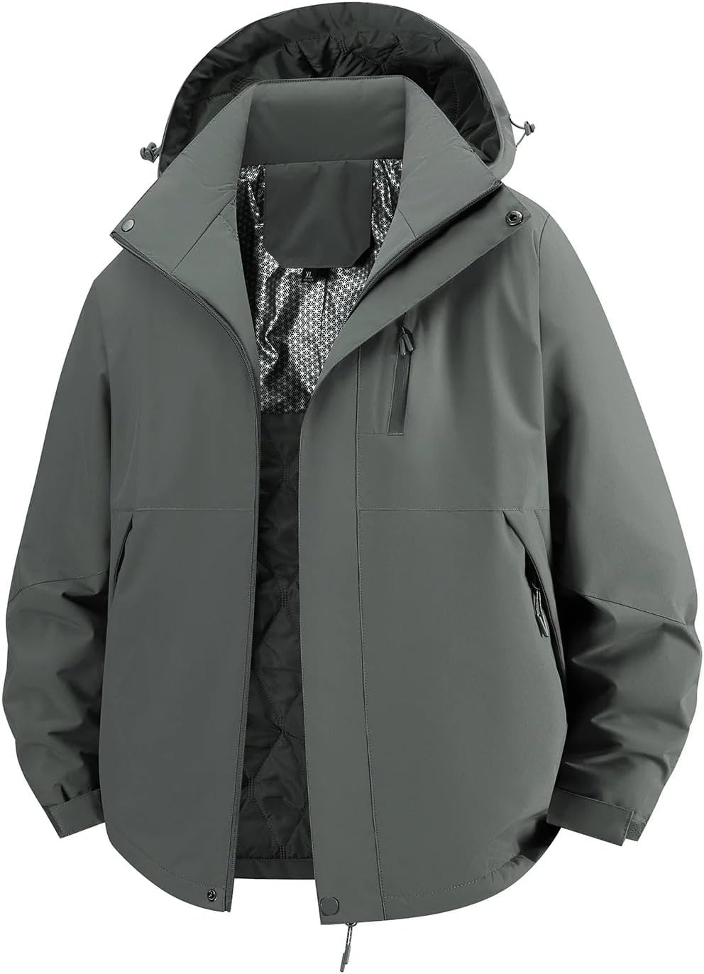 Men Jacket Autumn Spring Hooded Coat Sports Hiking Camping Outerwear