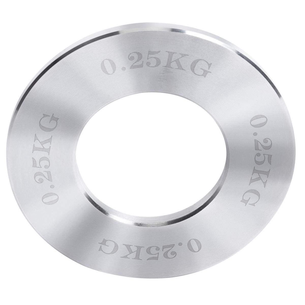 GORILLA SPORTS® Hantelscheiben - 5 kg Set inkl. Tragetasche, Olympia 50mm Bohrung, 2x0,25kg, 2x0,5kg, 2x0,75kg, 2x1kg, Verchromter Stahl - Gewichtsscheiben, Olympiascheiben, Gewichte, Fitness