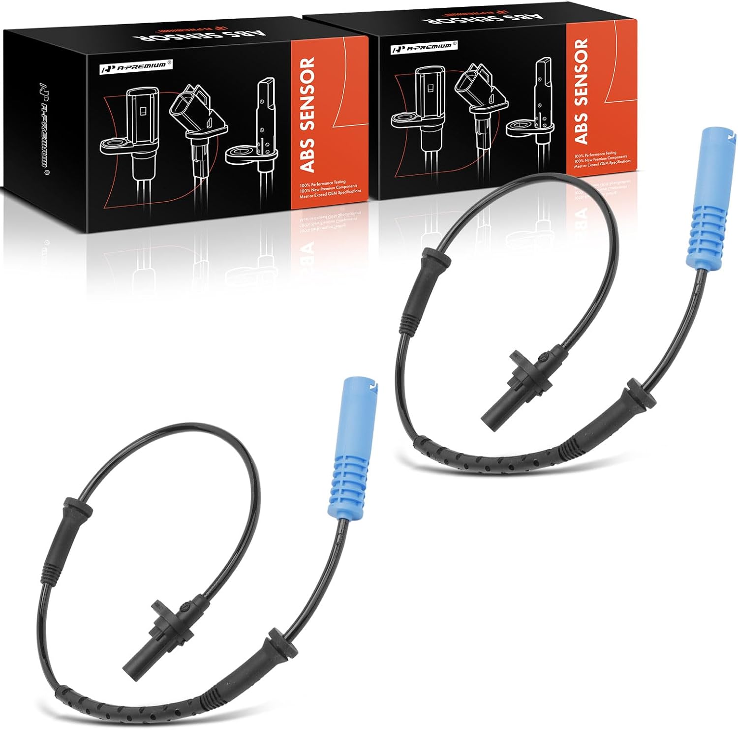 A-Premium Pack of 2 Front Side ABS Wheel Speed Sensors For BMW 323i 325xi 328i xDrive 328xi 330xi 335i xDrive 335xi L6 3.0L