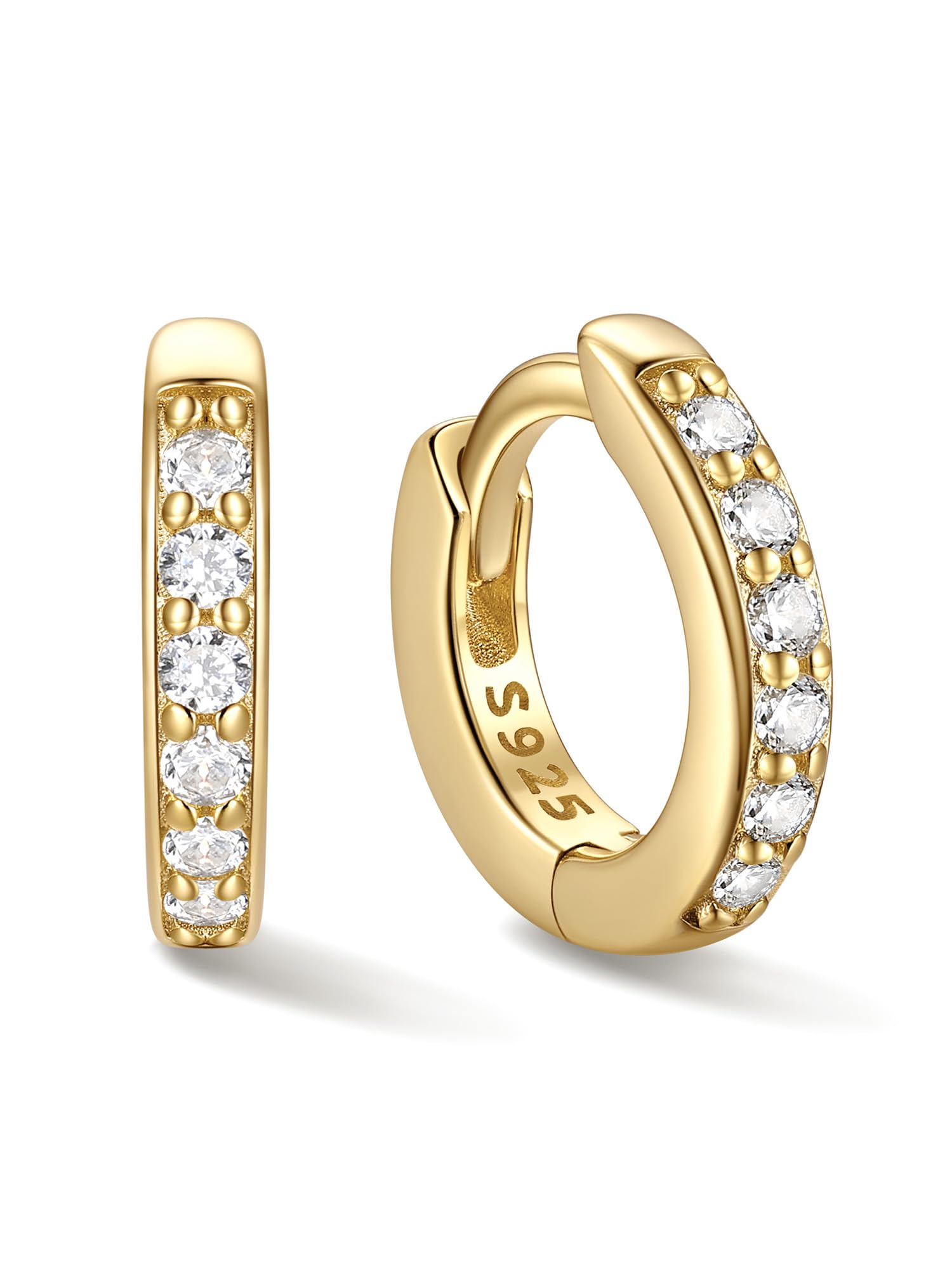 ChicSilver 925 Sterling Silver Hoop Earrings