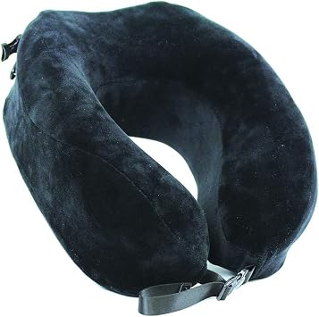 Cloudz Escape Premium Memory Foam Travel Neck Pillow - Black