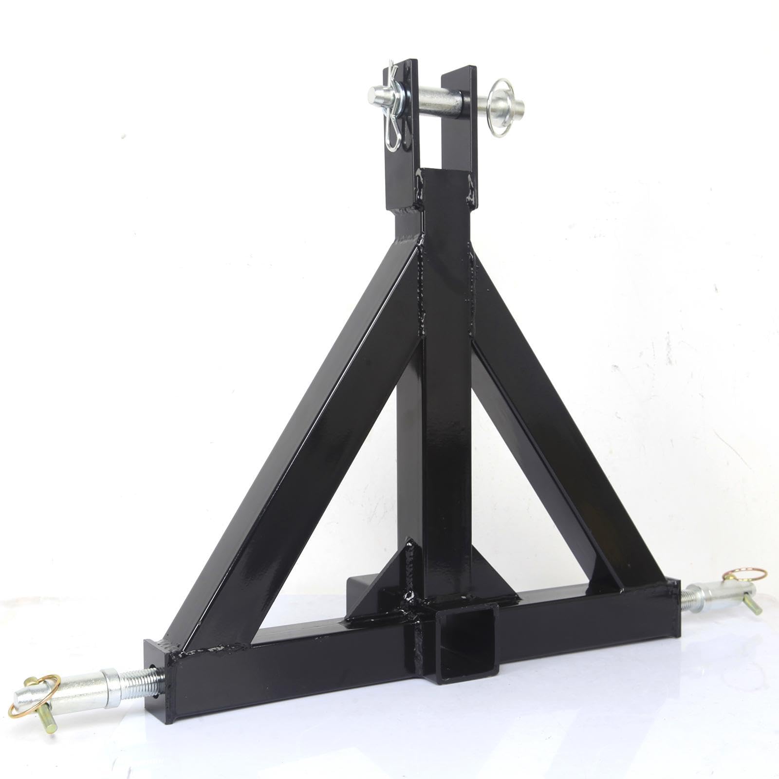Enganche de remolque de acero de 3 puntos y 2 pulgadas para tractor de servicio pesado, adaptador diseñado para equipos agrícolas de remolque de 3