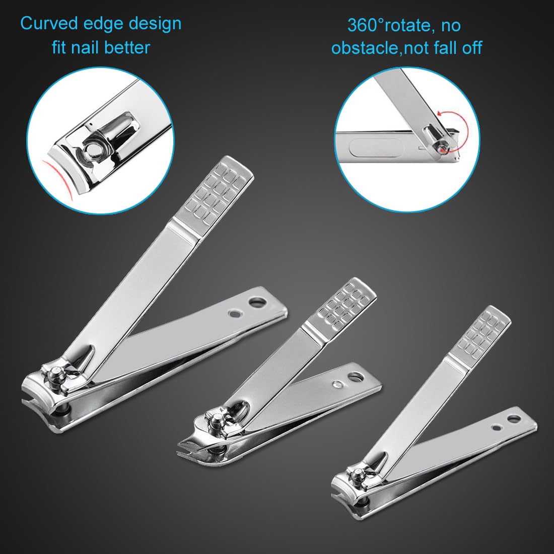 Yougai Manicure Set - 18 Pcs Stainless Steel -9