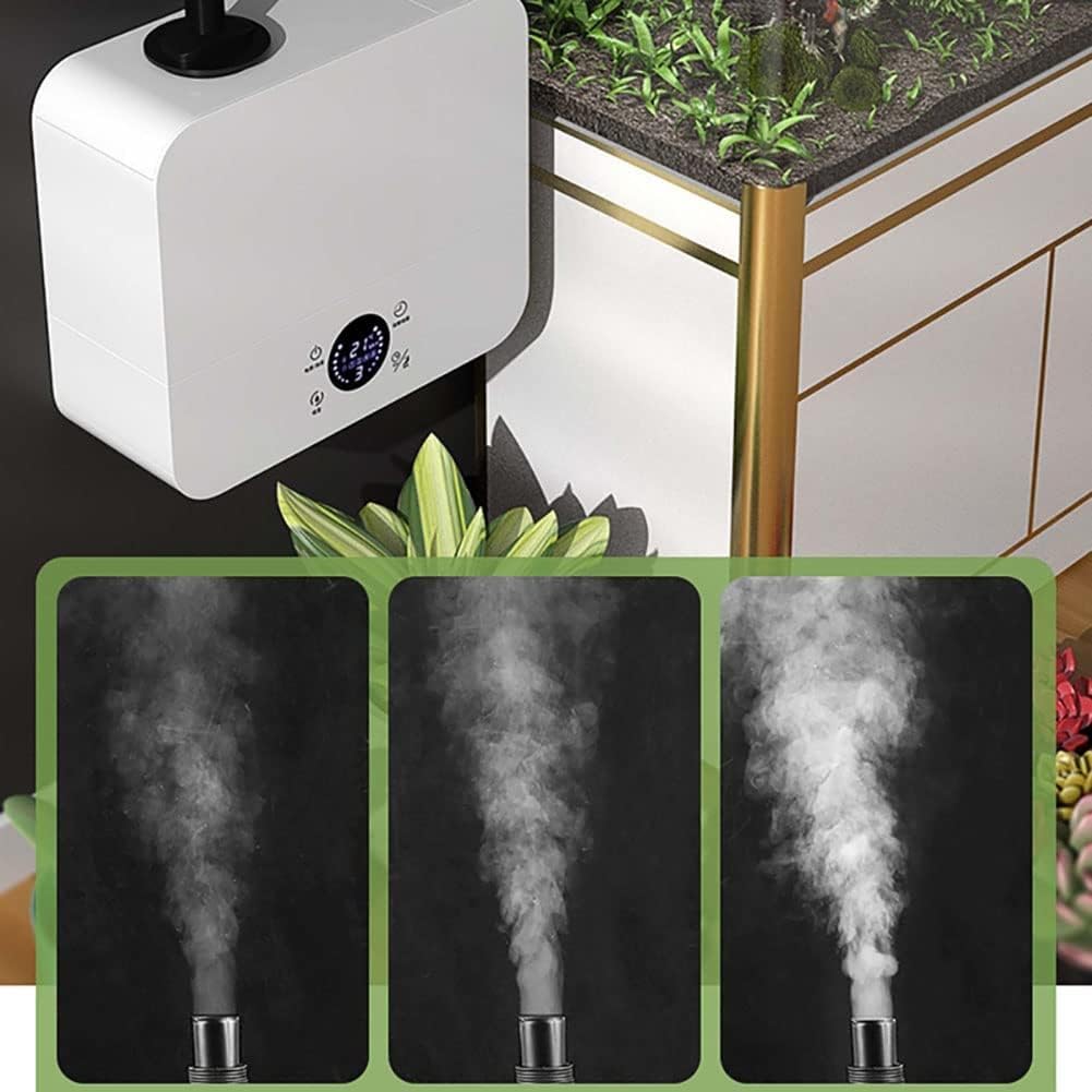Humidificadores para reptiles, nebulizador para reptiles con modo de sincronización, montaje en pared intermitente y niebla de escritorio, tanque de agua de llenado superior de 2,5 l, para reptiles an