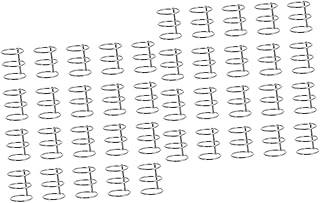 TEHAUX 40 Peças Clipe De Fichário De Metal A7 Fichário Anéis De Caderno De Escrita Caderno Folhas Soltas Fichário De Folhas Soltas Divisores De Anéis Para Fichário De 3 Argolas Fichário