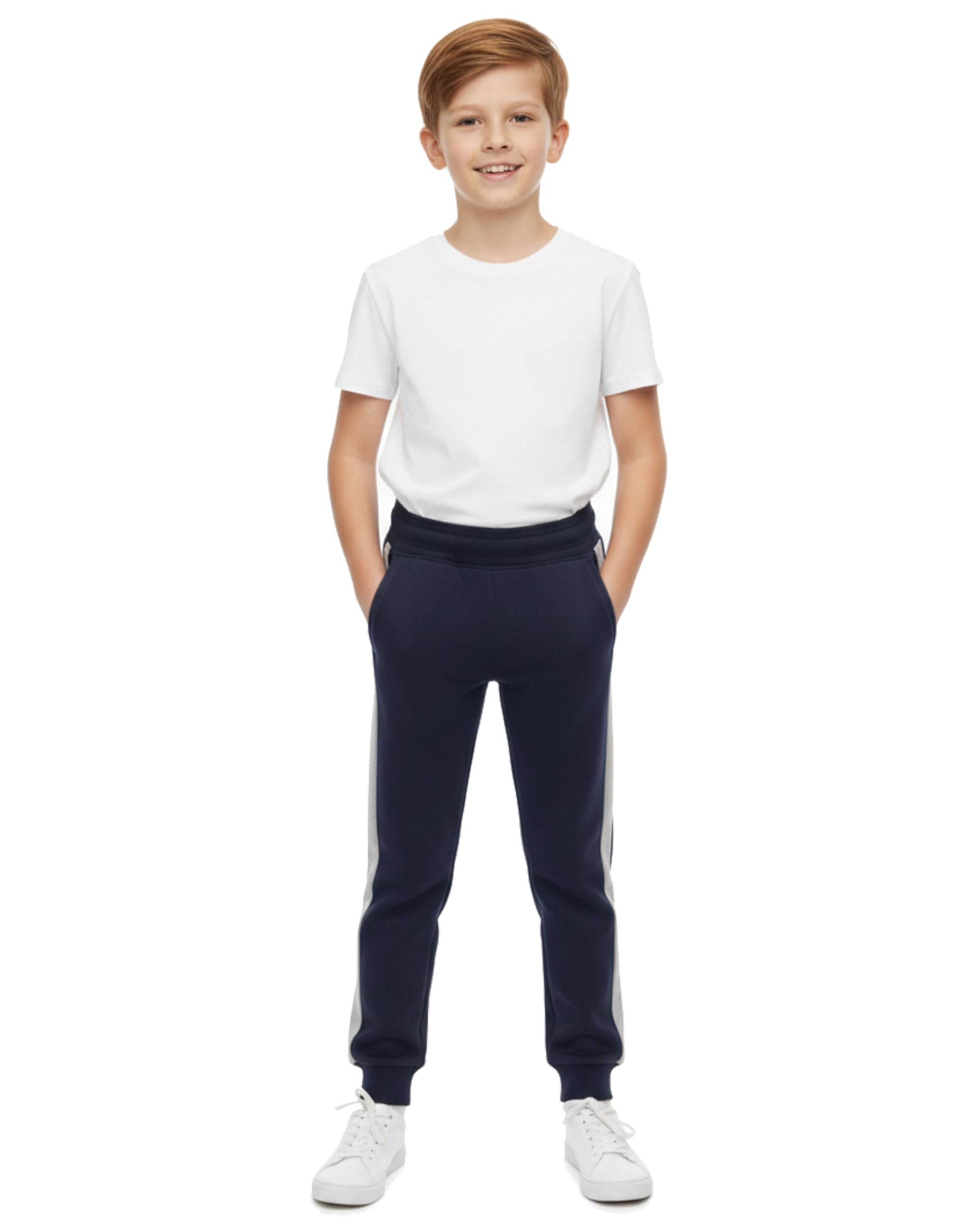 Sam & Rash Boys Fleece Warm Trackpants, Kids Jogger for Winter Session Thermal Soft and Comfort Lower for Kids (in, Age, 11 Years, 12 Years, Regular, Blue & Maroon) - Image 4 thumbnail