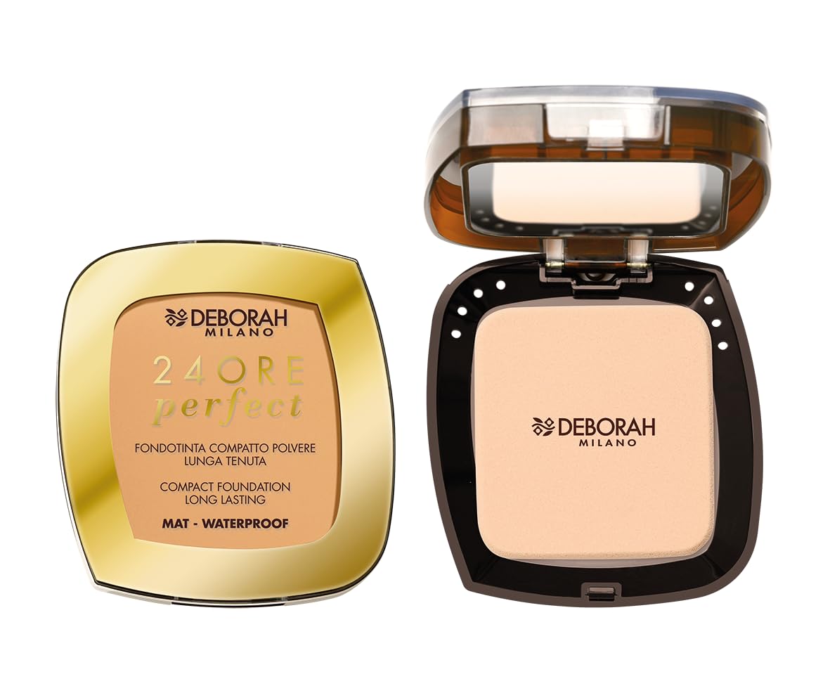 Deborah Compact foundation 03 matt waterproof true beige