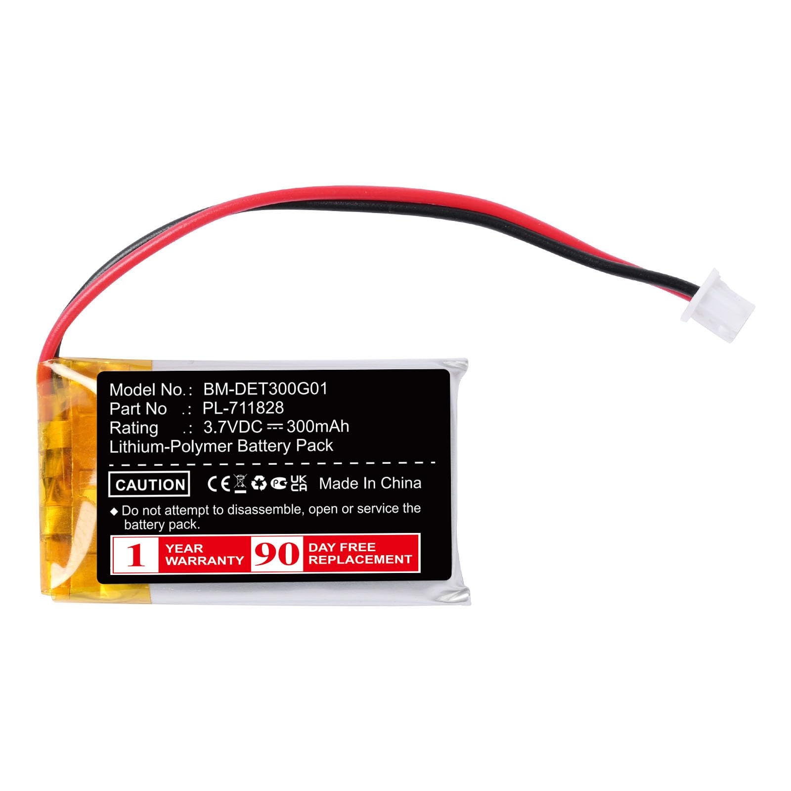 Battery Replacement for Educator 300TS ME-300 ET-300Transmitter ET-300 ET-302-L ET-302 ET-400 ET-402 EZ-900 EZ-902 RX-090Receiver, BL-100 PL-711828 BP-504 300mAh