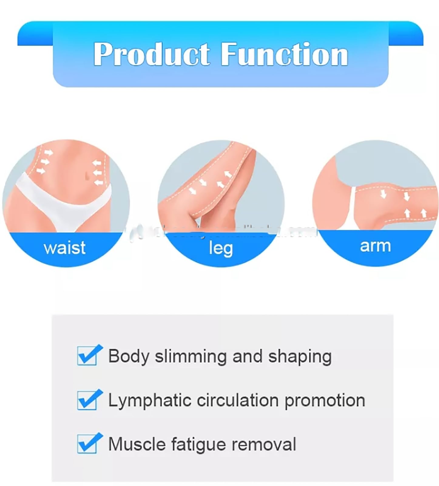 Máquina adelgazante de alta frecuencia, máquina corporal con vibración G5 con 3 cabezales de masaje diferentes, regulación de velocidad continua, para salón de belleza, cuidado corporal en casa
