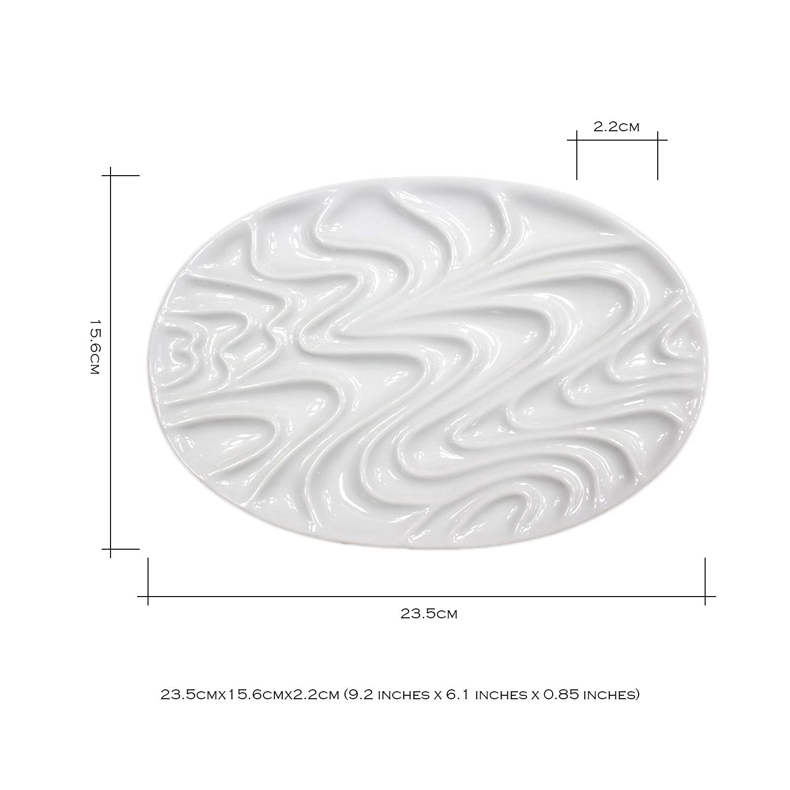 Ceramiczna Paleta Artysty, Akwarela I Gwasz Ceramiczna Taca Mieszająca, Odpowiednia Do Malowania Olejnego, Akwarela, Gwaszu Itp.