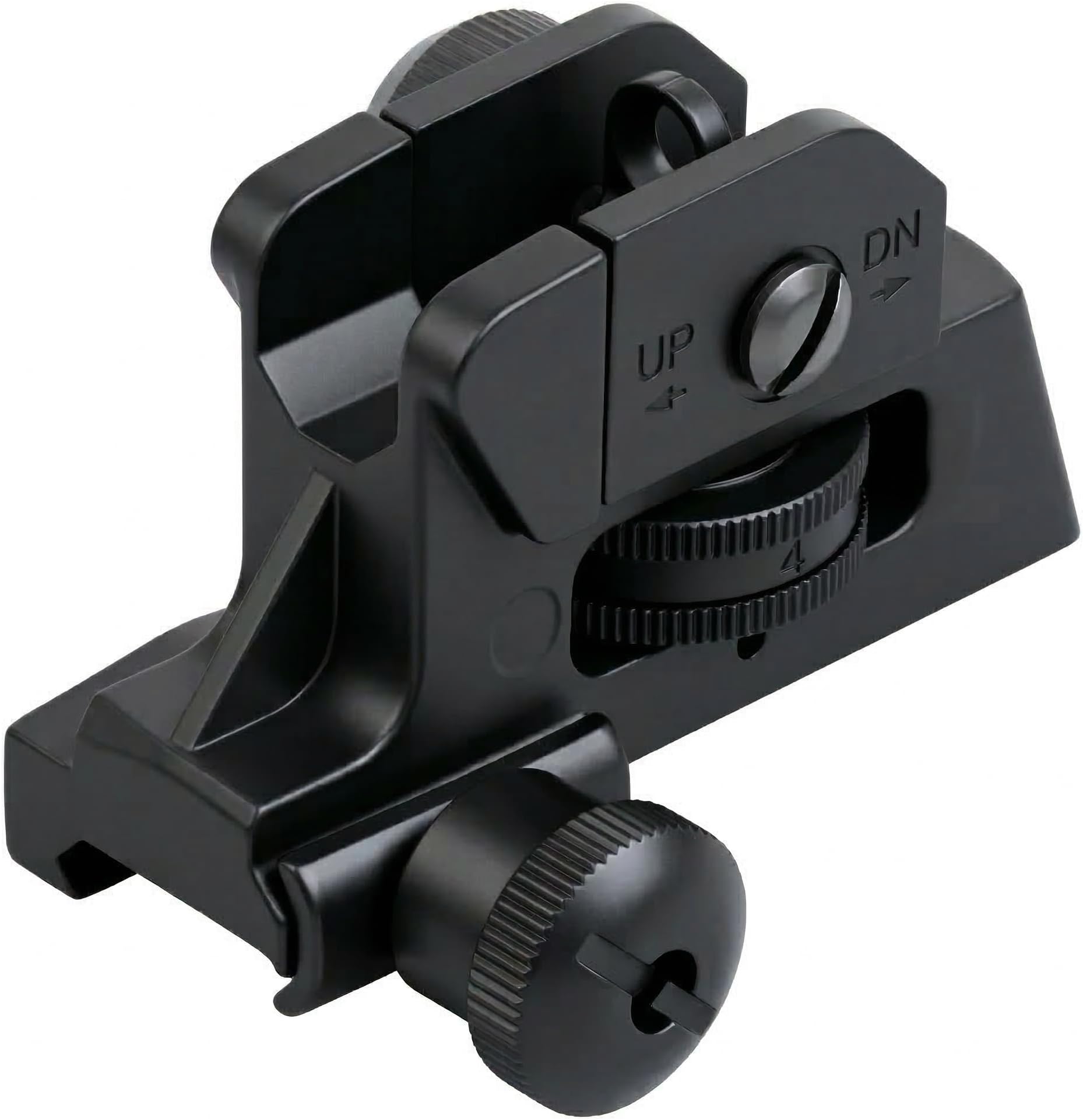 Ozark Armament A2 Rear Sight - Picatinny Iron Sights with All Metal Construction - Two Aperture Sight for Close and Precision Targets - Designed to Mount on a Picatinny Rail
