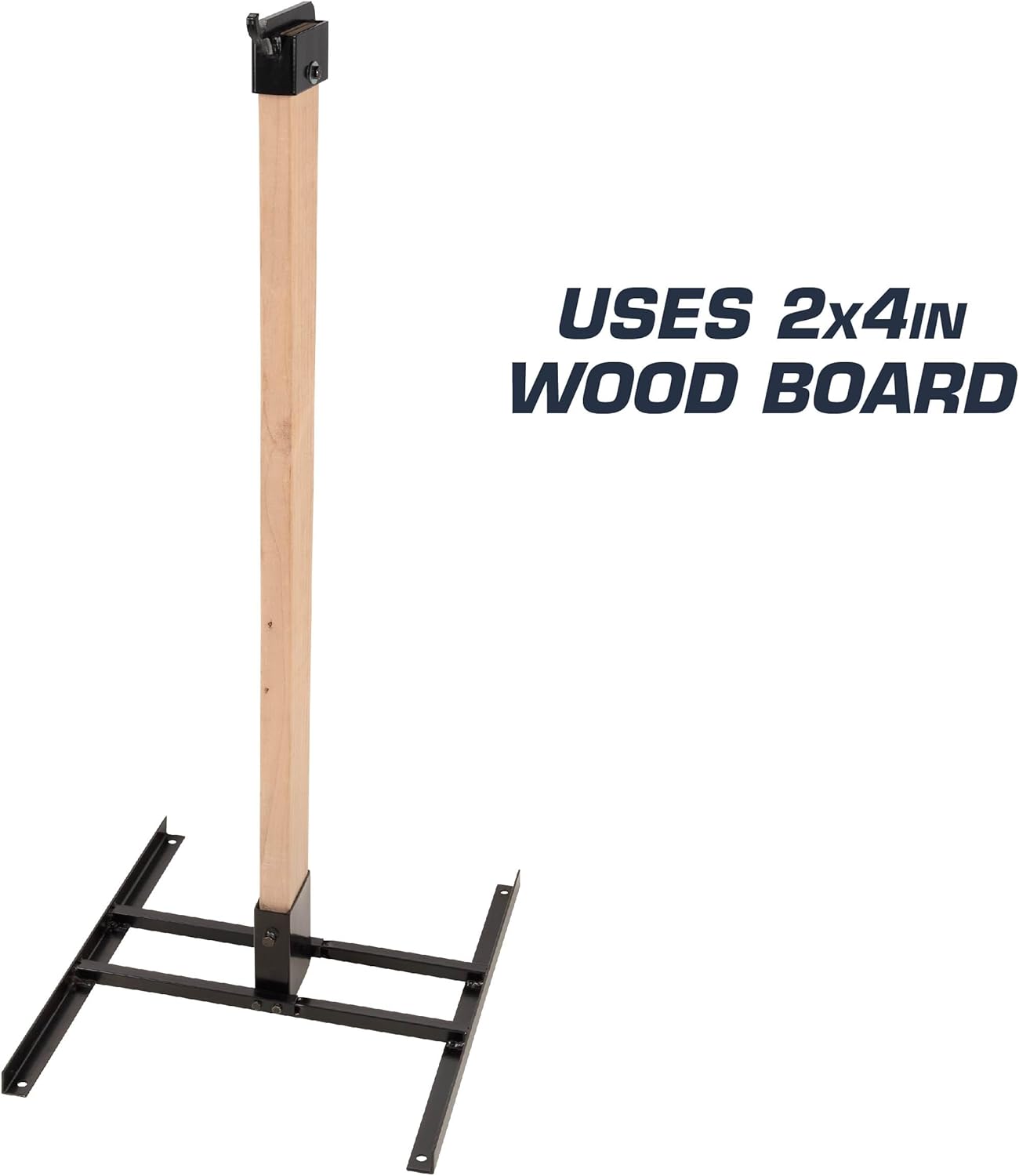 Allen Company EZ Aim Steel Gong Shooting Target Hanging Hook, for 2" x 4" Mount, 2.1 lbs., Black