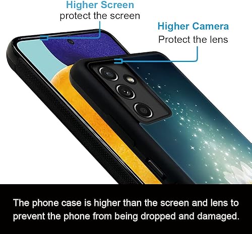 Miniatura 3 de Funda compatible con Samsung Galaxy A13 5G, diseño de patrón de policarbonato duro contraportada antideslizante, absorción de golpes, funda