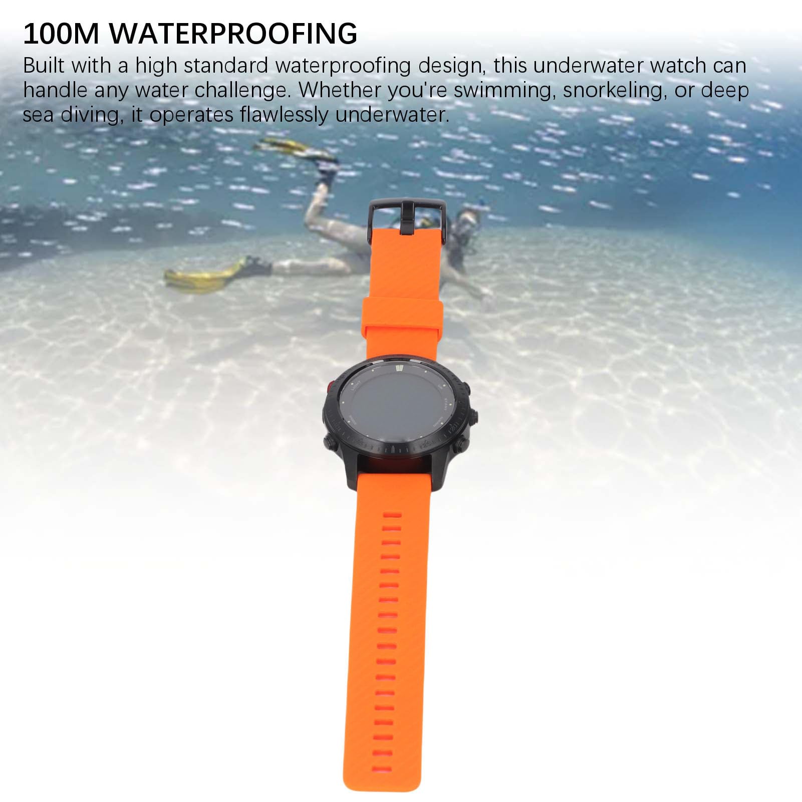 Reloj con Computadora de Buceo Profesional para Buceo y Natación Resistente Al Agua hasta 328 Pies Batería de Larga Duración y Notificaciones Inteligentes