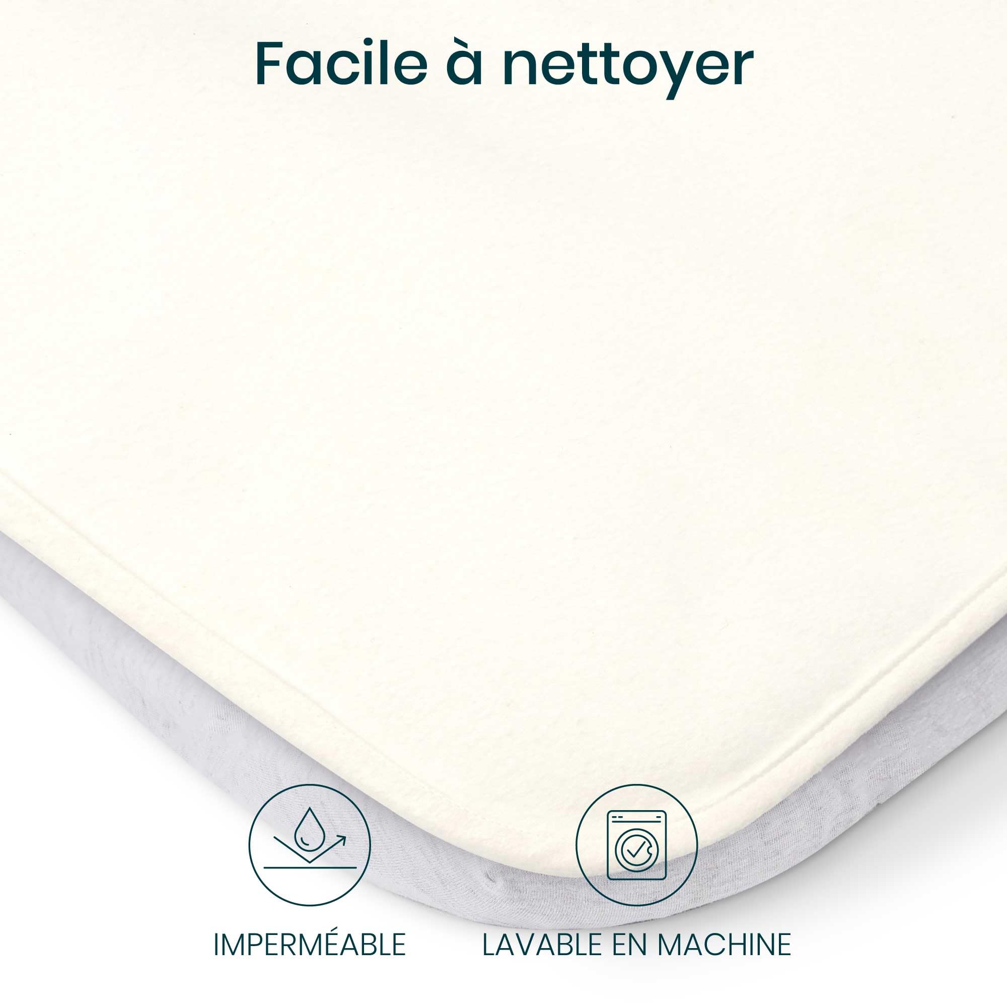 Tutti Bambini Alèse Matelas Berceau 100% Imperméable - Alèse Cododo en Coton Doux & Respirant - Protection Lavable en Machine (81 x 51 cm)